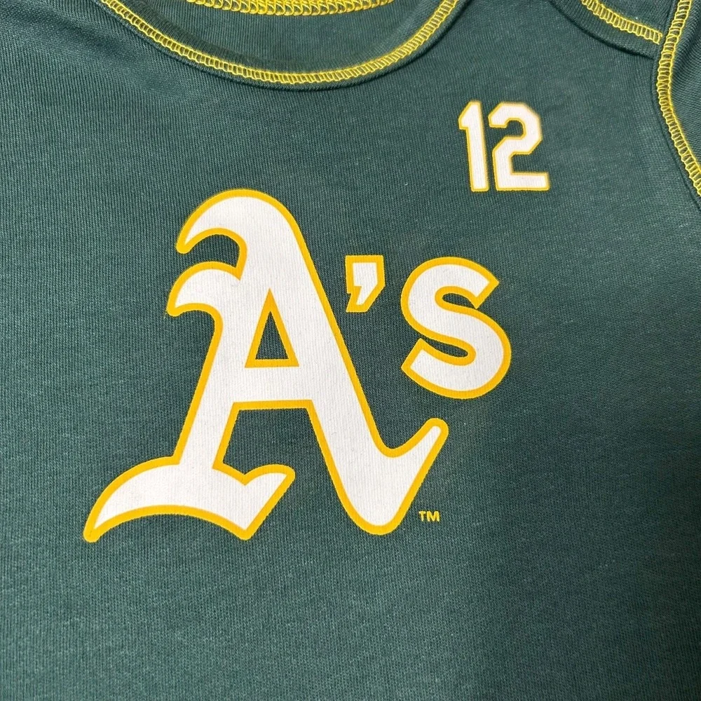 NEW Oakland Athletics A's Bodysuit Infant 6-9M Green‎ Sean Murphy 12 Baseball